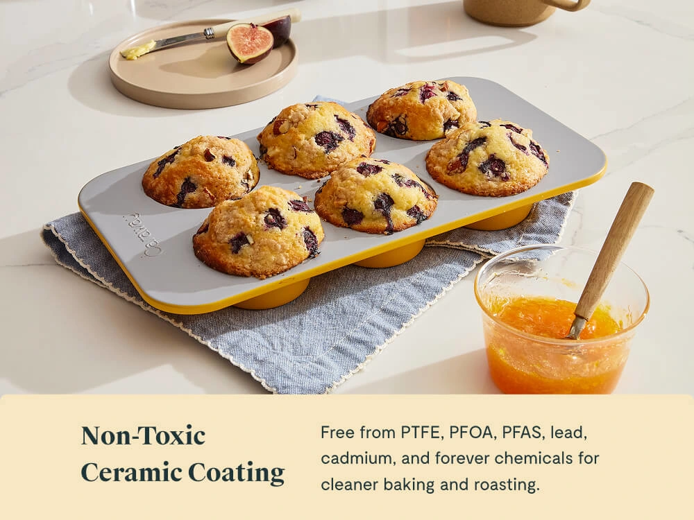 6 Cup Muffin Pan - Marigold - Non Toxic Lifestyle