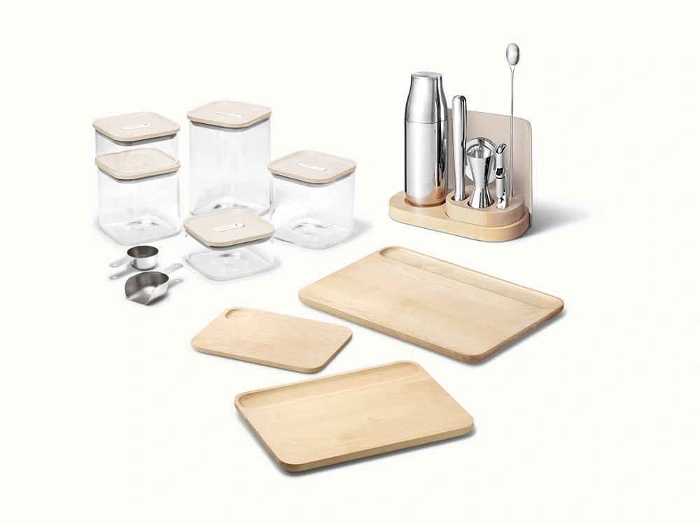Bar Cart Set - Cream - Hero