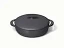 Enameled Cast Iron Braiser - Charcoal - Hero