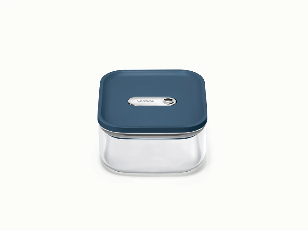 Small Glass Airtight Container - Navy - Hero