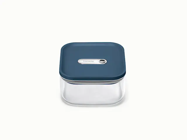 Small Glass Airtight Container - Navy - Hero