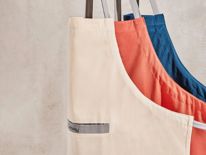 Linen Apron - All Colors - Cream Perracotta Navy