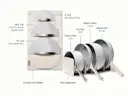 Ceramic Cookware Set - Gray - Detail