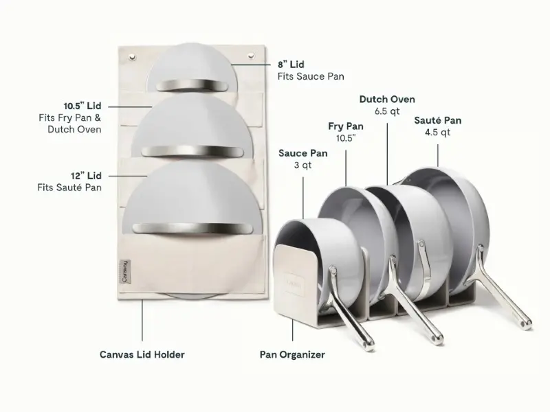 Ceramic Cookware Set - Gray - Detail