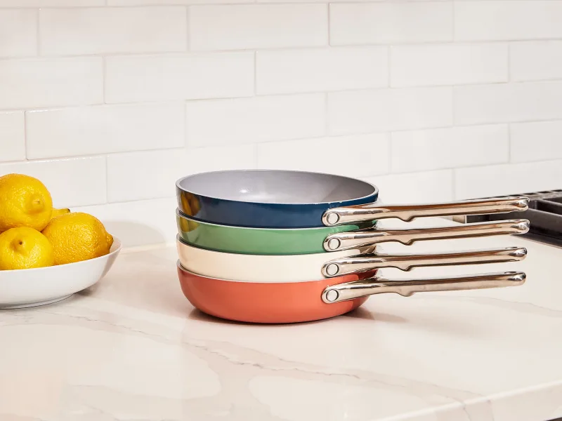 Ceramic Fry Pan - Perracotta - Cream - Sage - Navy - Still Life