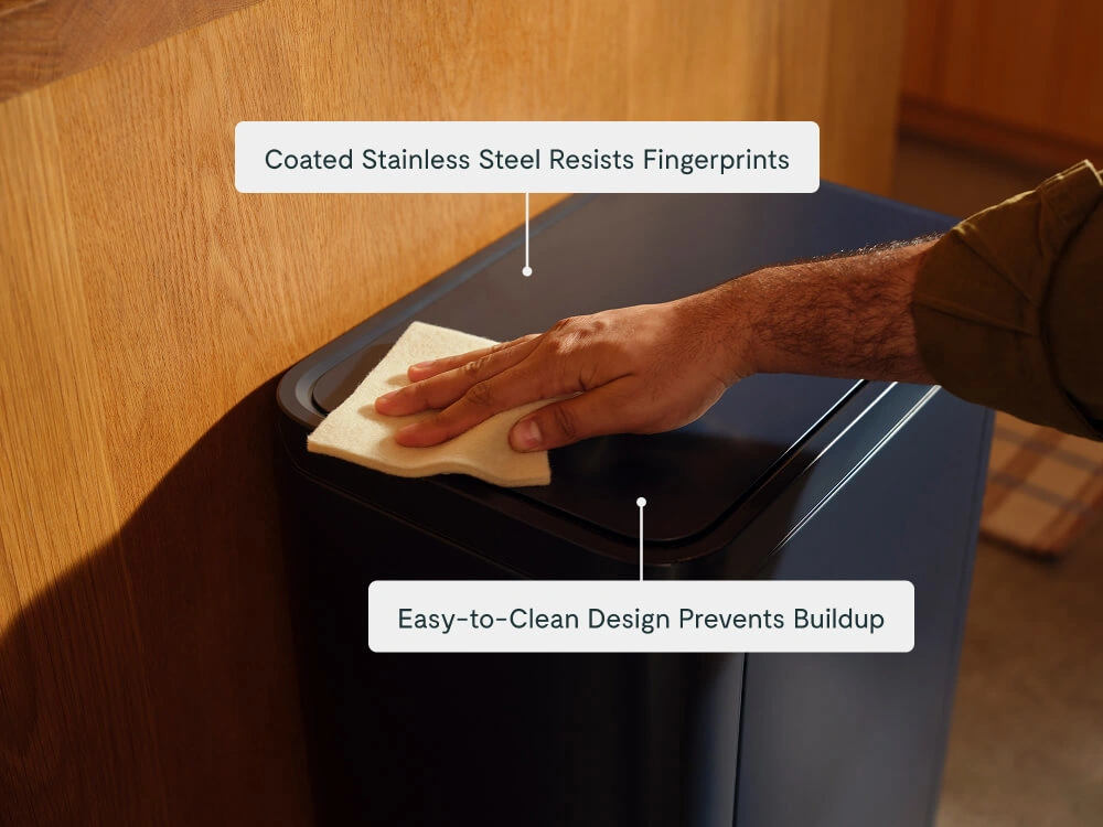Trash and Recycling Duo Bin - Rectangular - Cleaning Lifestyle