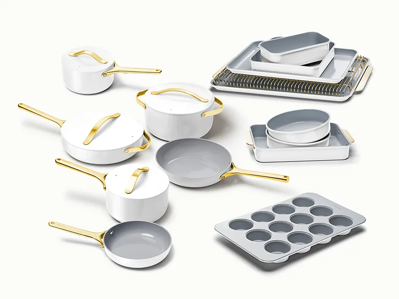 Ceramic Deluxe Cook & Bake Set - White - Hero
