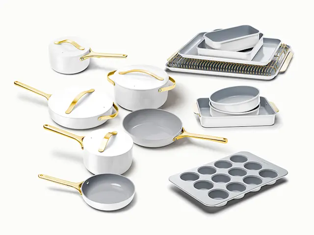 Ceramic Deluxe Cook & Bake Set - White - Hero