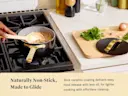 Ceramic Mini Sauce Pan - Black Iconics - Stovetop Lifestyle