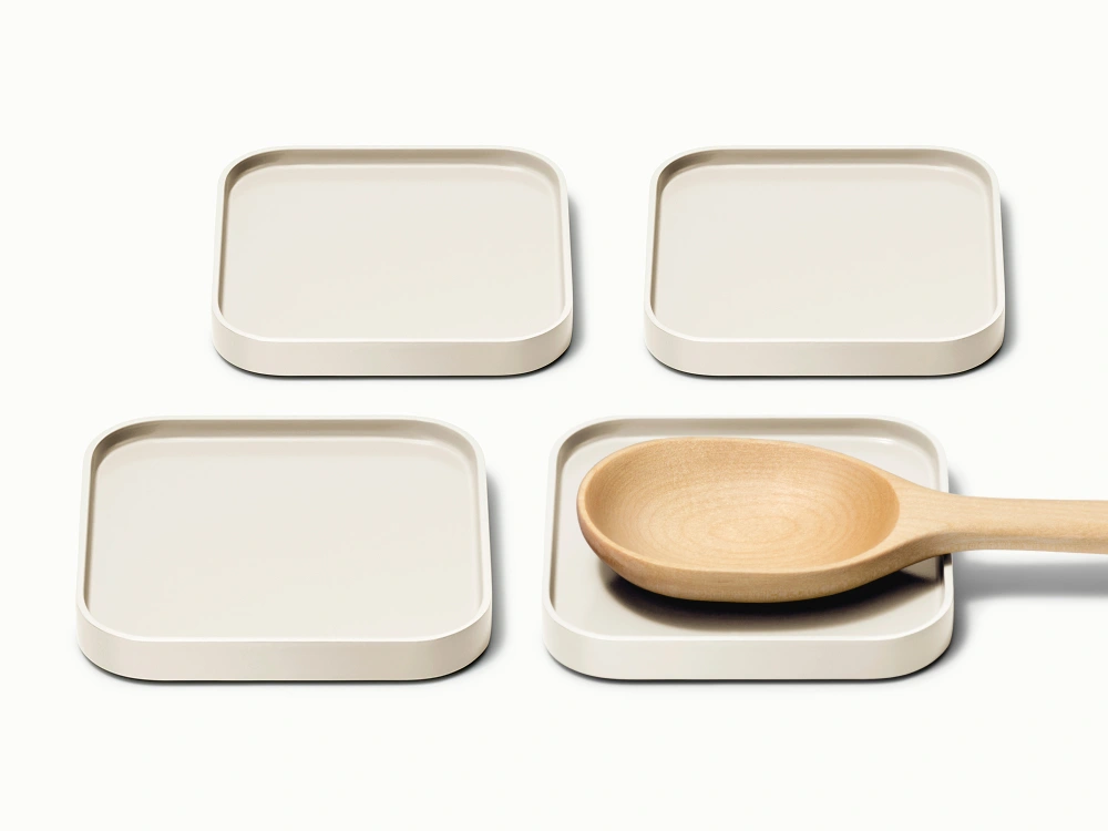 Spoon Rest Set of 4 - Cream - Hero