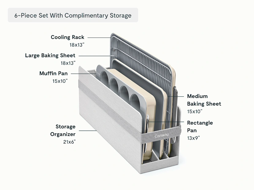 Half Bakeware Set - Cream - Detail