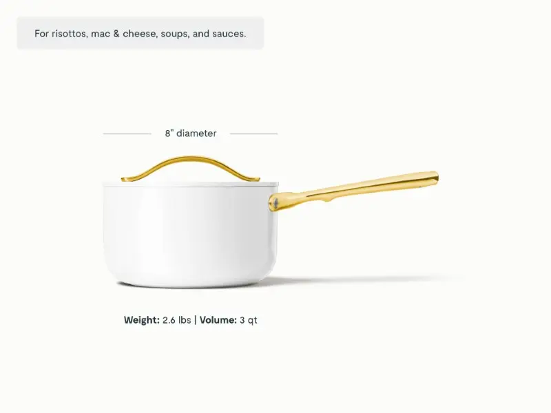 Sauce Pan - White - Detail