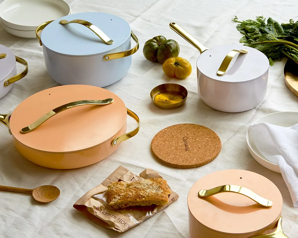Ceramic Cookware Set - Full Bloom - On Table