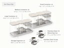 Ultimate Glass Airtight Storage Set - Cream - Detail