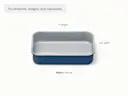 Small Rectangle Pan - Navy - Detail