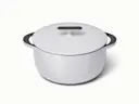 Enameled Cast Iron Dutch Oven - Gray - Hero