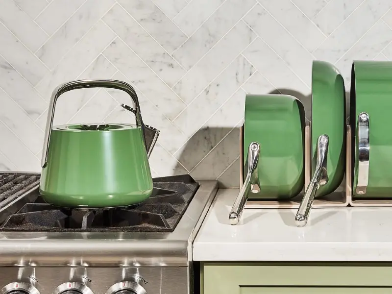 Whistling Tea Kettle - Sage - Lifestyle
