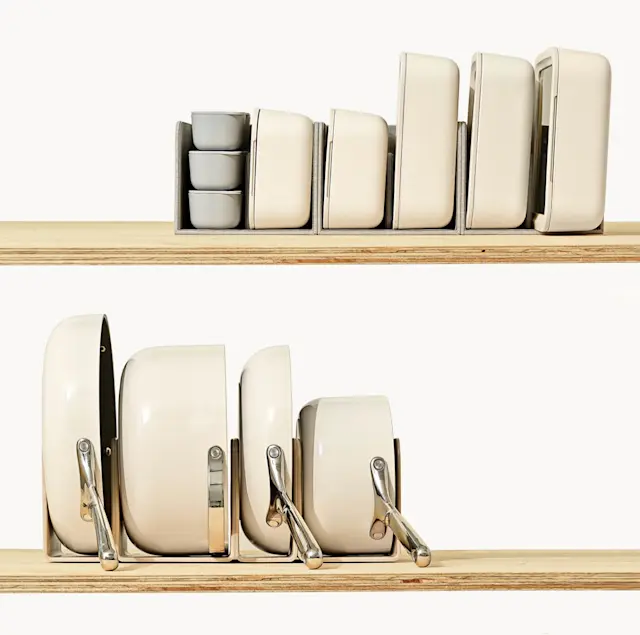 Cookware and Food Storage Sets - Cream - On Shelf