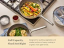 Ceramic Sauté Pan - Tablescape Lifestyle - Full Capacity