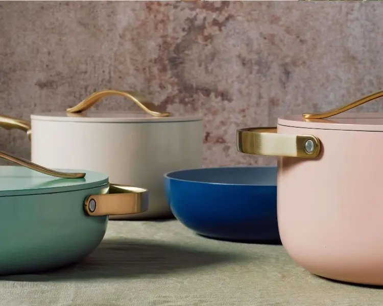Ceramic Cookware Set - Gold Collection - half