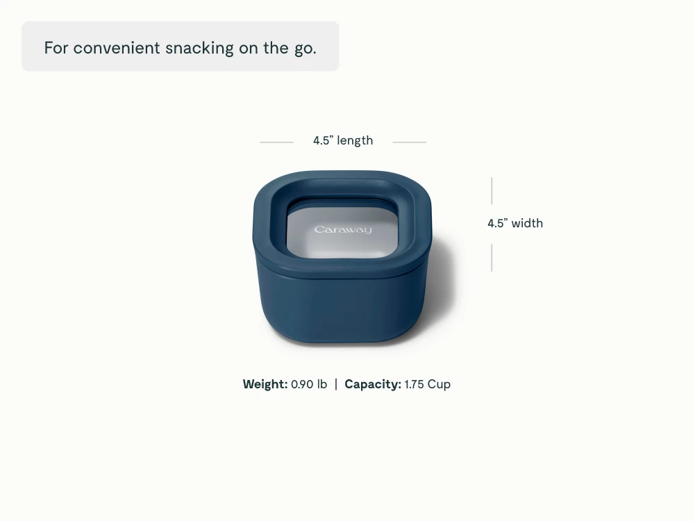 Mini Square Container - Navy - Detail