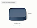 Spoon Rest Set of 2 - Navy - Detail