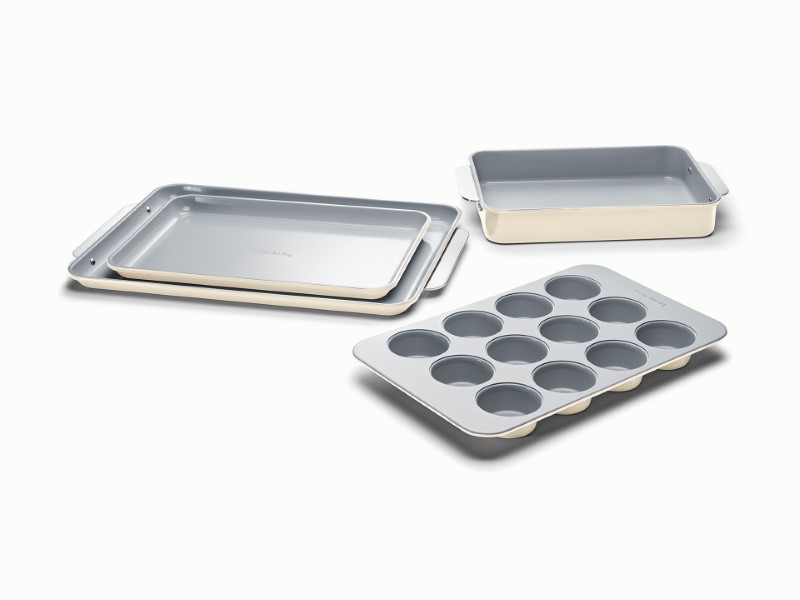 5 Piece Half Bakeware Set - Cream - Hero