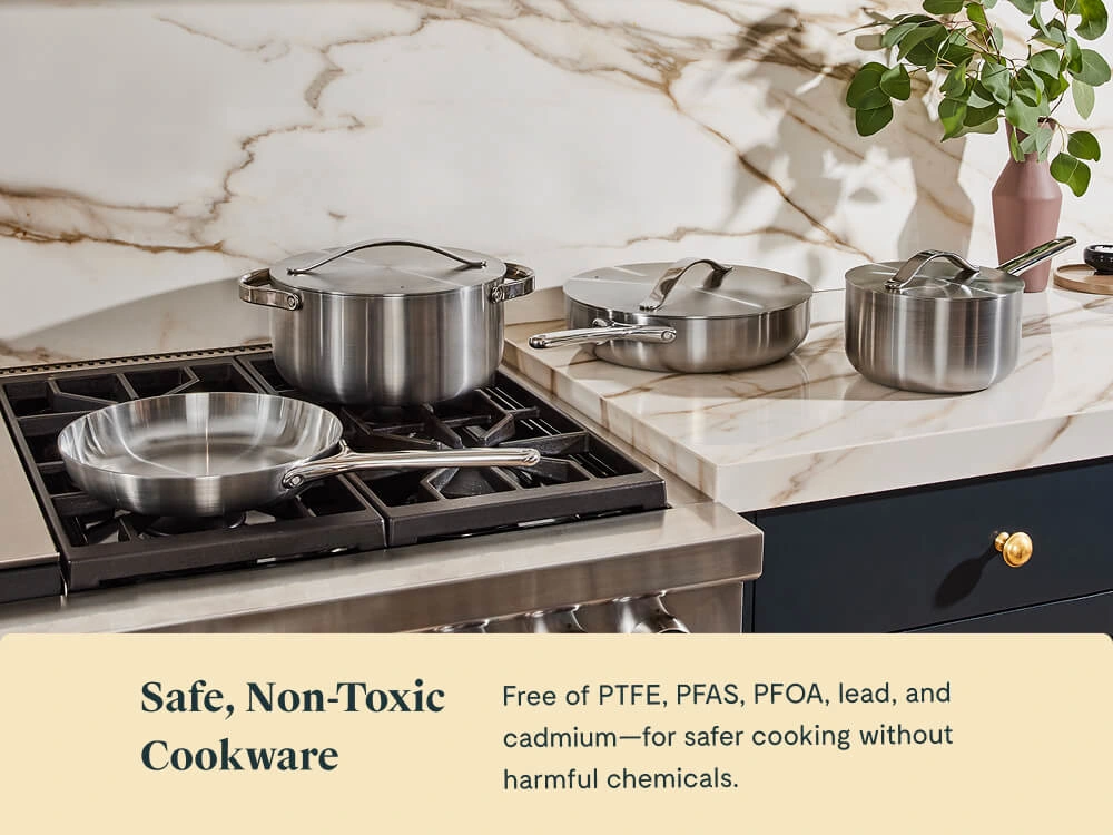 Cookware Set - Stainless Steel - Non-Toxic Lifestyle
