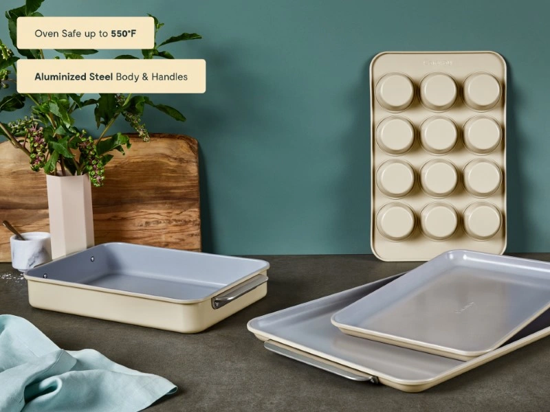 5 Piece Half Bakeware Set - Cream - Secondary Value Prop Lifestyle