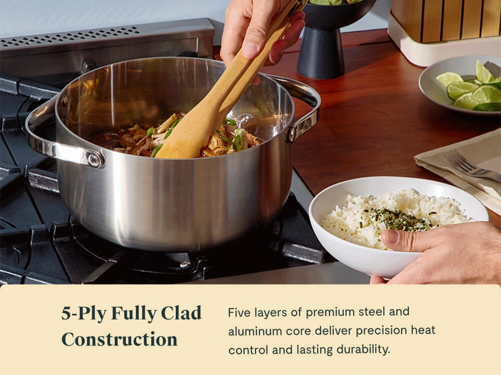 Dutch Oven - Stainless Steel - 5-Ply Lifestyle