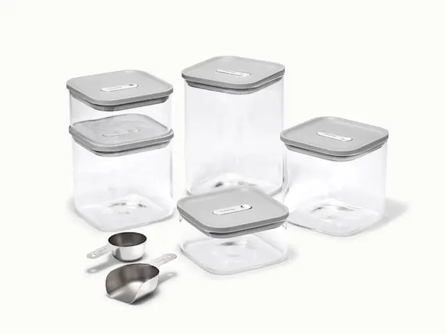 Glass Airtight Container Set - Gray - Hero
