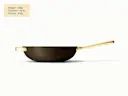 Ceramic Stir Fry Pan - Black - Detail