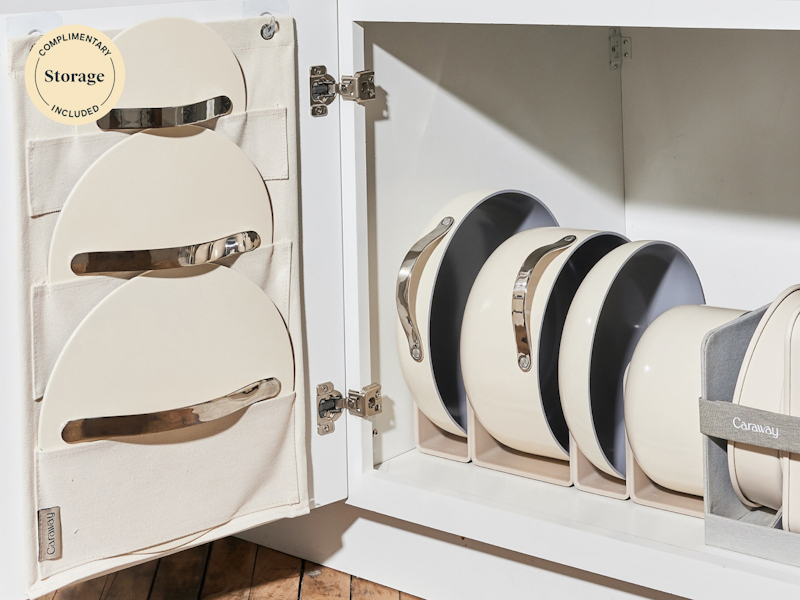 Ceramic Cookware Set - Cream - Complimentary Storage Included