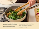 Ceramic Sauté Pan - Stovetop Lifestyle - Consciously Crafted Ceramic Coating