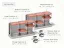 Ultimate Glass Airtight Storage Set - Perracotta - Detail