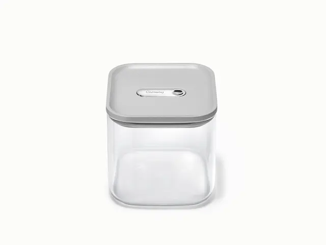 Medium Glass Airtight Container - Gray - Hero