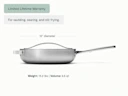 Sauté Pan - Stainless Steel - Weight Dimensions