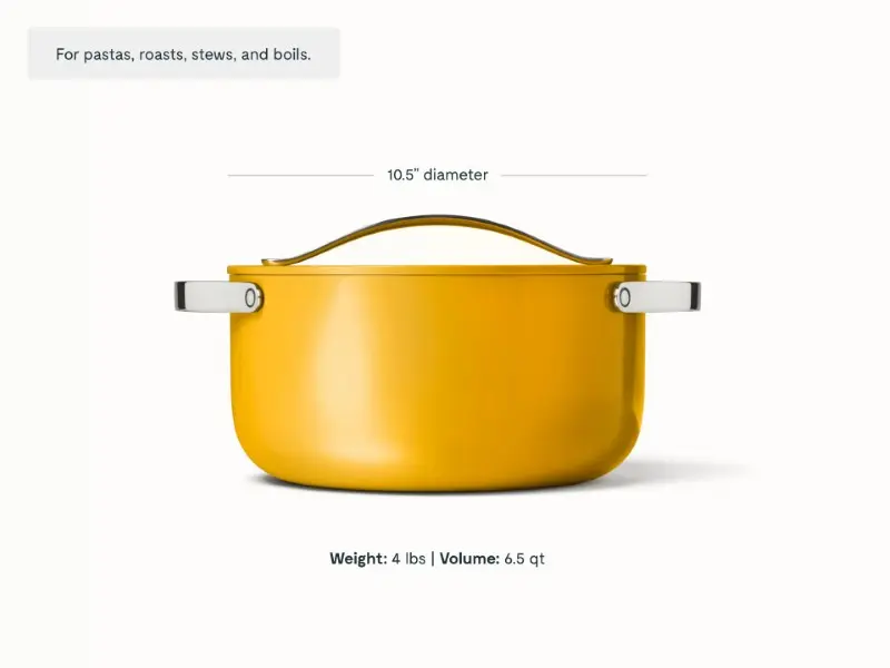 Dutch Oven - Marigold - Detail