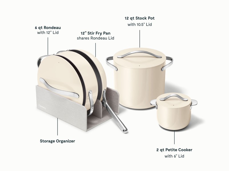 Ceramic Cookware+ Set - Cream - Detail