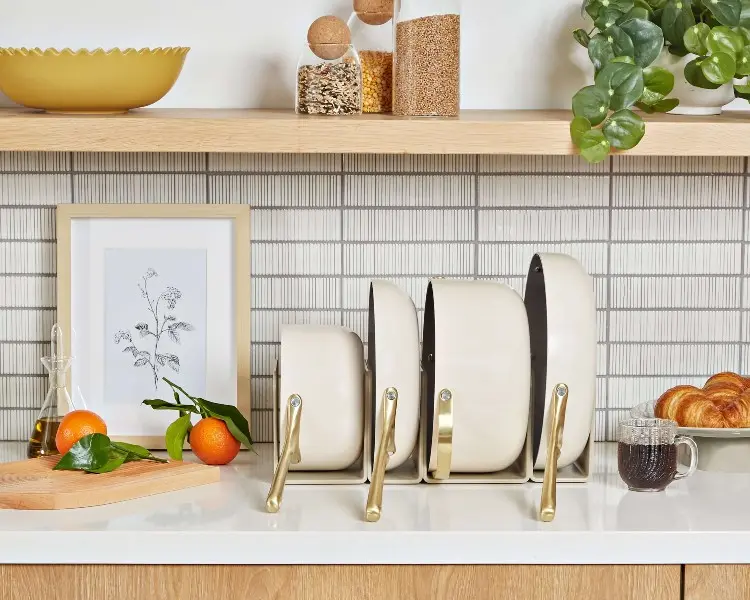 Ceramic Cookware Set - Gold Collection - Cream