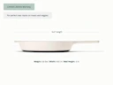 Enameled Cast Iron Skillet - Cream - Detail