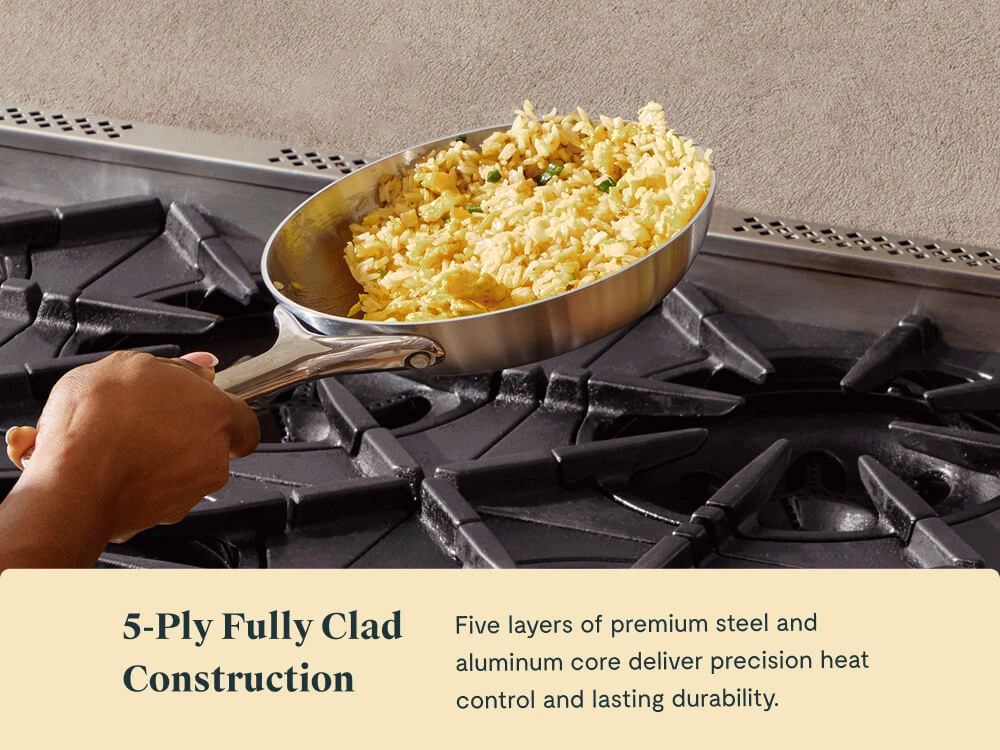 Mini Fry Pan - Stainless Steel - 5-Ply Lifestyle
