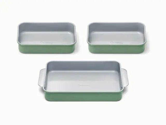 Rectangle Pan Trio - Sage - Hero
