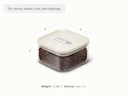 Small Glass Airtight Container - Cream - Detail