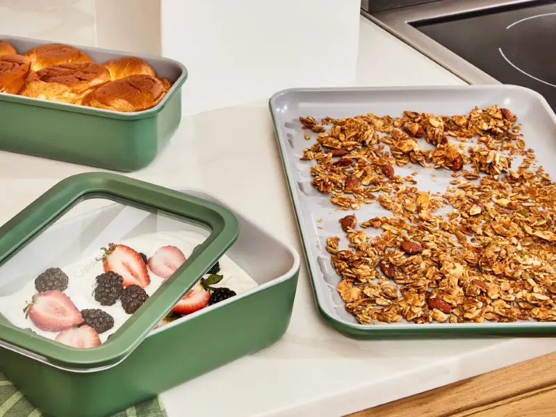 Medium Baking Sheet - Sage - Lifestyle