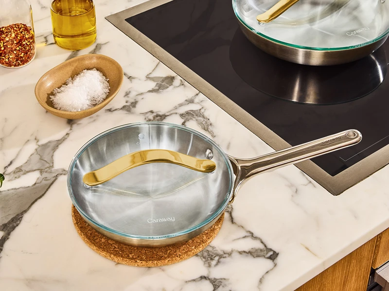 Iconics Glass Lid - 8 inch - With Stainless Steel Cookware