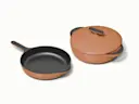 Enameled Cast Iron Skillet & Braiser Duo - Rust - Hero