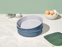 Circle Pan Duo - Slate - Stacked on Counter