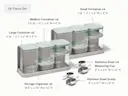 Ultimate Glass Airtight Storage Set - Light Mist - Detail