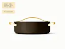 Ceramic Rondeau - Black - Side